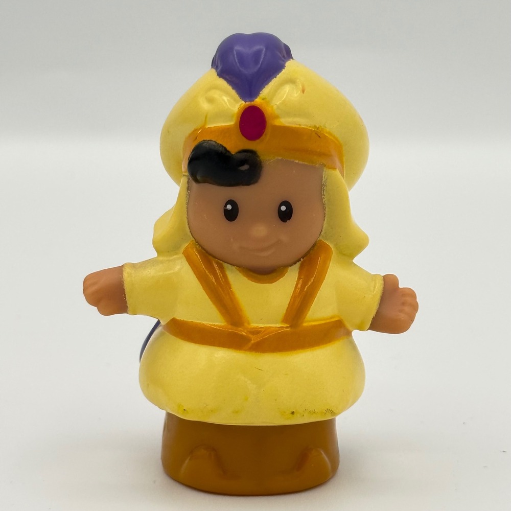 Fisher-Price Little People Aladdin Figure Boys Girls Yellow Prince Ali Disney
